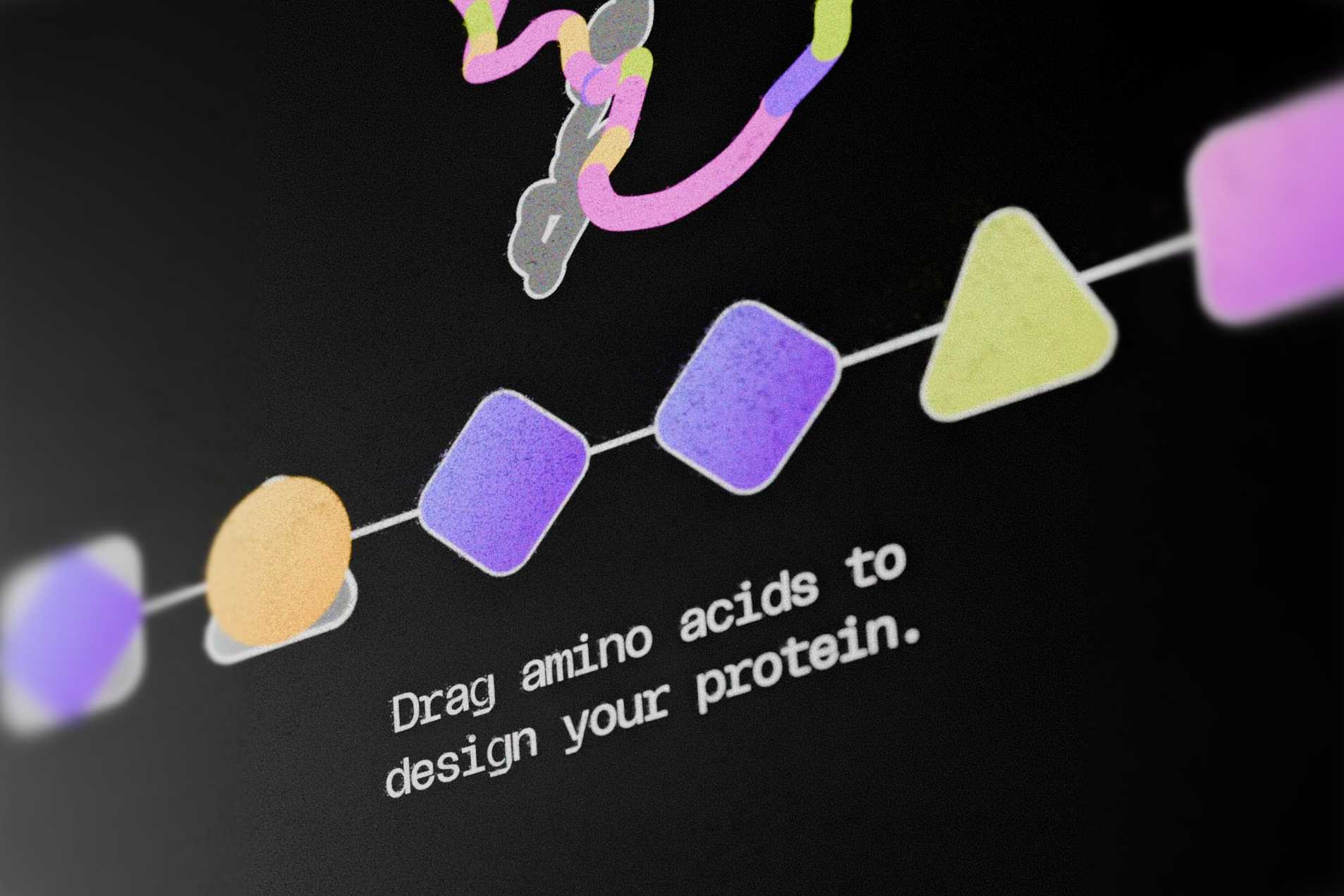Full interface view showing protein chain visualization