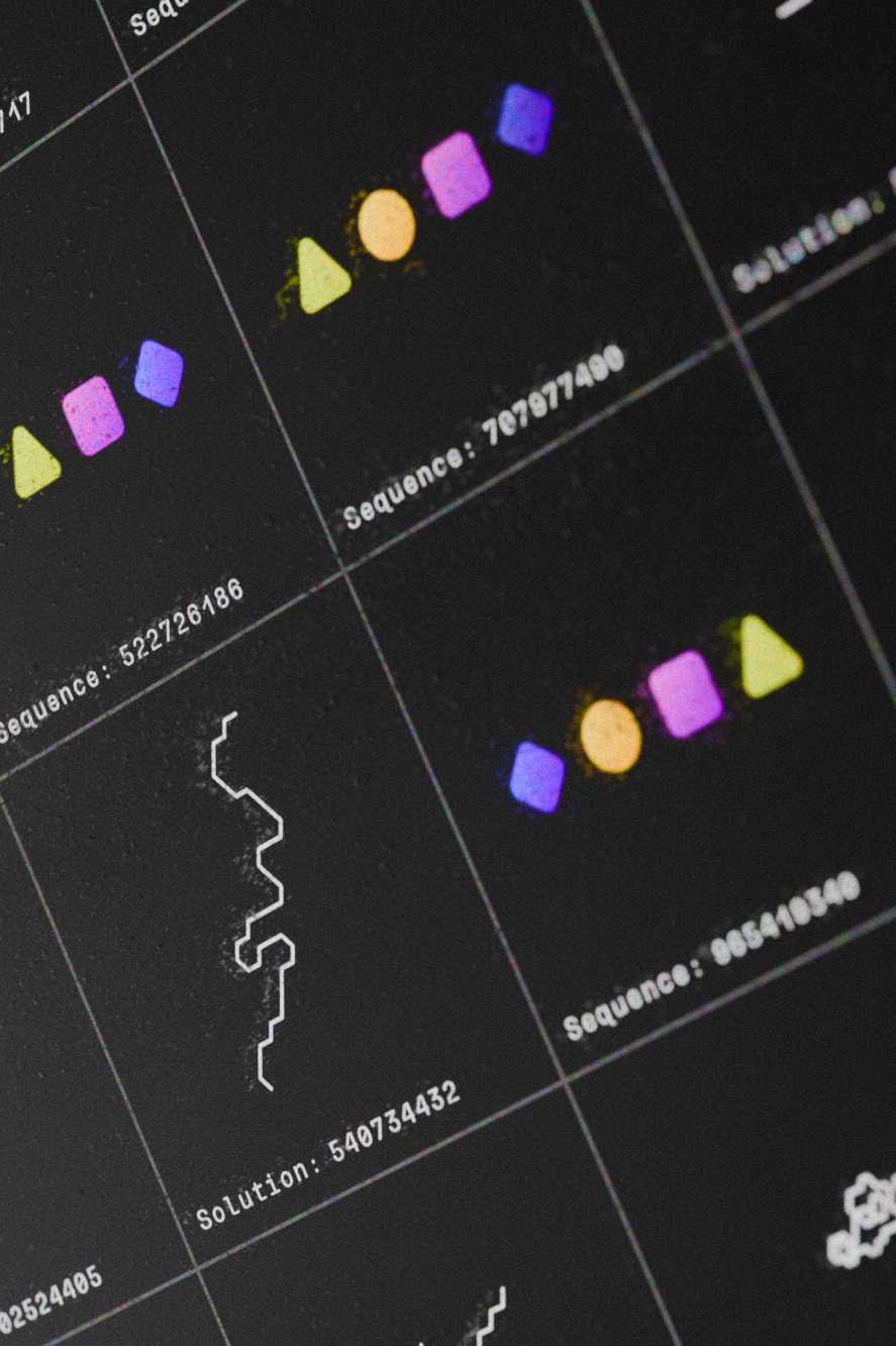 Screen interface showing protein visualization