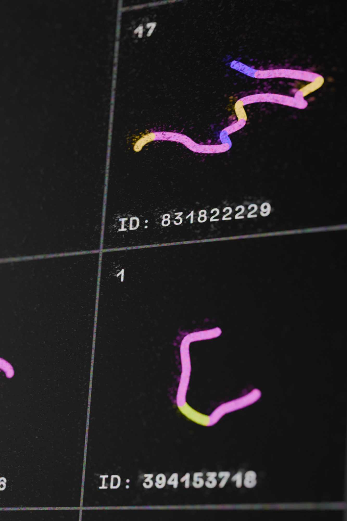 Interface displaying protein structures